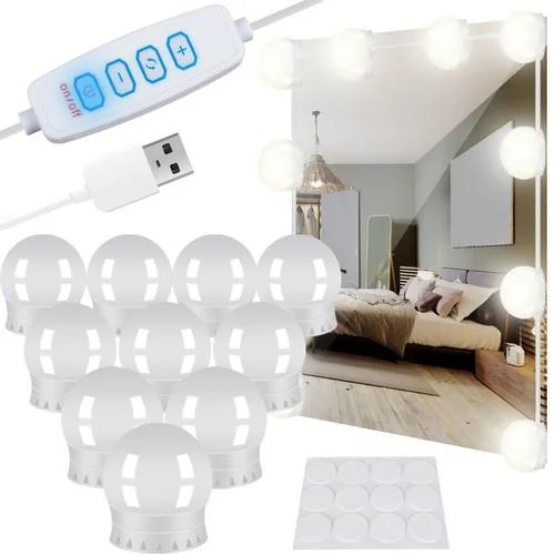  10 led lampica za usb ogledalo