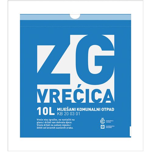  VREĆICA ZG ZA MIJEŠANI KOMUNALNI OTPAD 10L PK10 Cene