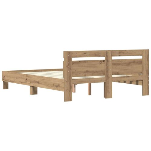  Okvir za krevet Umjetnički hrast 120 x 200 cm Slike