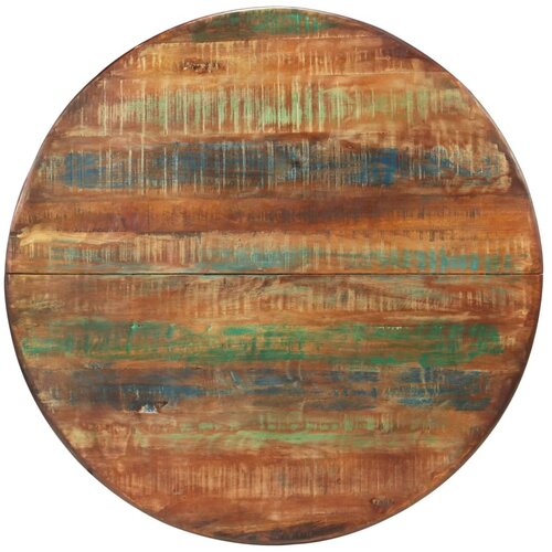 Maison Chic Jedilna miza - Kuhinjska miza - Jedilni stol &amp;Oslash;110x78 cm trden mangov les in jeklo, (21715270) Slike