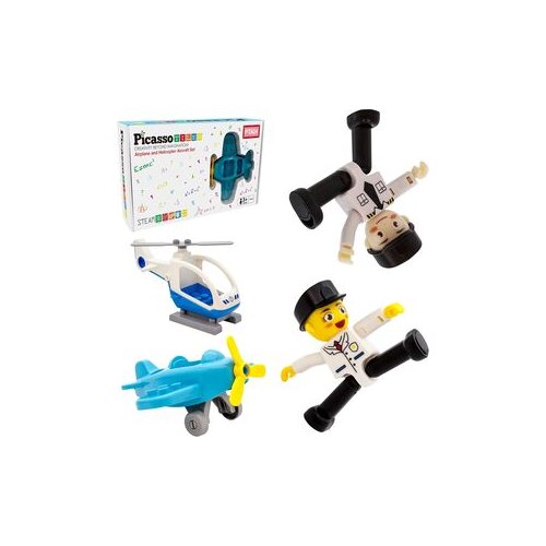 Other_toys Picasso tiles avion helikopter set 2 kom ( 1100050830 ) Cene