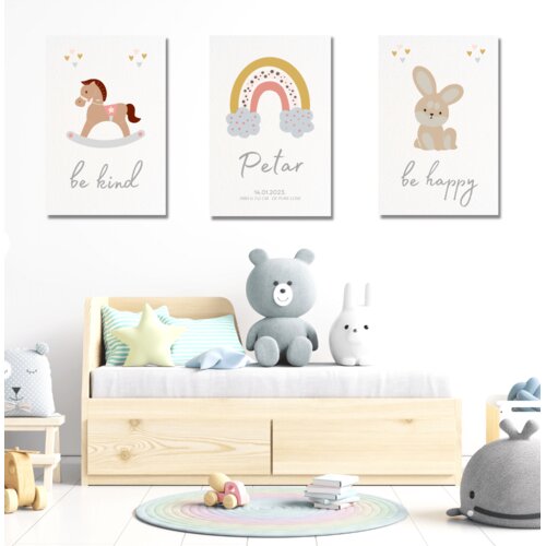  Set unikatnih slika za dječju sobu &ndash; Inspirativne poruke i personalizirani dizajn za va&scaron;eg mali&scaron;ana Cijene