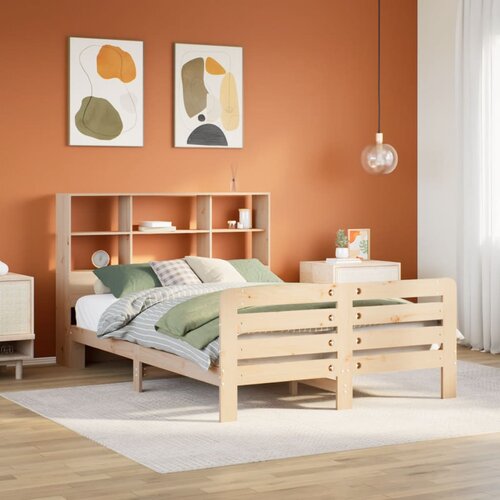 vidaXL Posteljni okvir brez vzmetnice 120x200 cm trdna borovina Cene