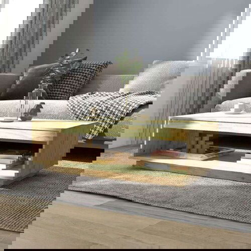 vidaXL Klubska mizica 110x50x33,5 cm trdna borovina Cene
