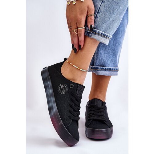 Big Star Women's Sneakers with Colorful Platform LL274239 Black Slike