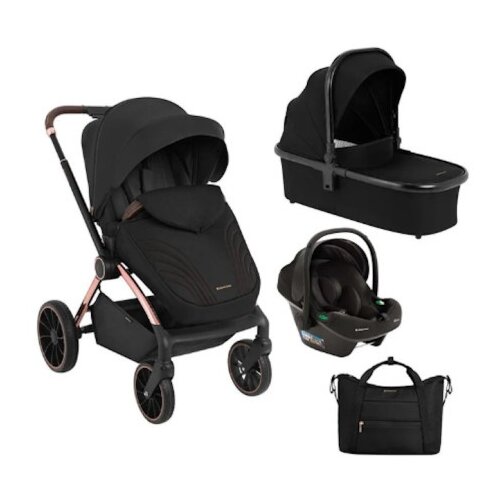 Kikka Boo KikkaBoo Kolica Kara 3in1 set sa autosedištem I-Prime I-size i tvrdom korpom Black ( KKB23141 SET ) Cene