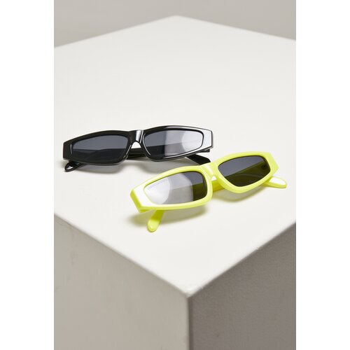 Urban Classics Accessoires Sunglasses Lefkada 2-Pack neonyellow/black Slike