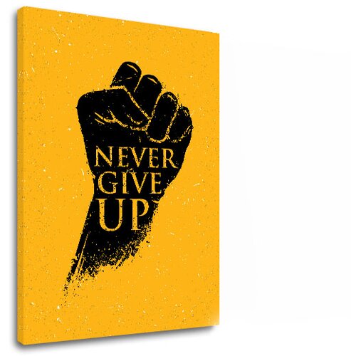  Motivaciona slika na platnu Never give up (moderne slike sa) Cijene