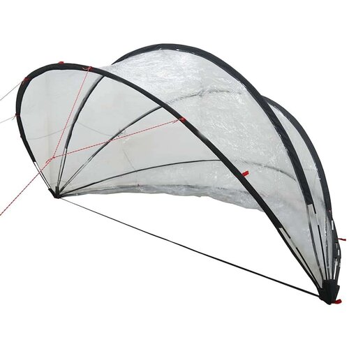 Paviljon za bazen Transparentno 405 x 405 x 192 cm PVC, (5000207898) Slike