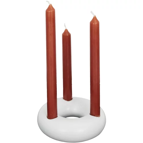 The home deco factory SUPPORT 3 BOUGIES BLANC M24 Bijela