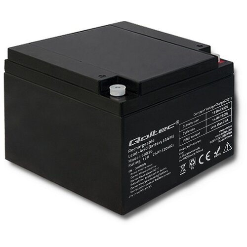 Qoltec 53036 AGM battery | 12V | 24Ah | max 360A Cijene