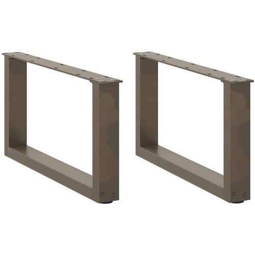  Noge za klubsko mizico v obliki črke U, 2 kosa, naravno jeklo, 70 x (30-31) cm, jeklo, (5000044569) Cene