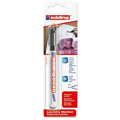 Edding Marker za označavanje odjeće (&amp;Scaron;irina linije: 1 mm, Crne boje) Slike