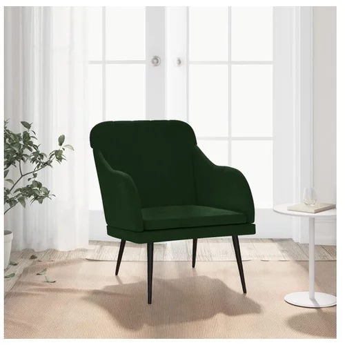  Fotelj temno zelen 63x76x80 cm žamet