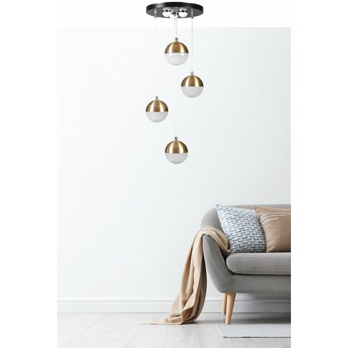 Opviq lucas 8707-4 gold chandelier Slike