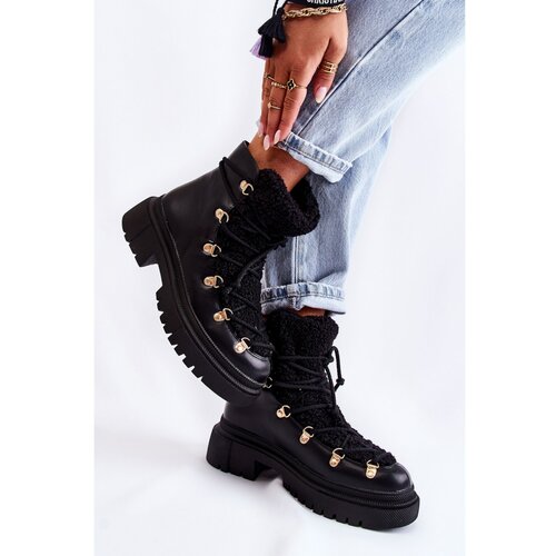 Kesi Leather Warm Boots Black Arisa Slike
