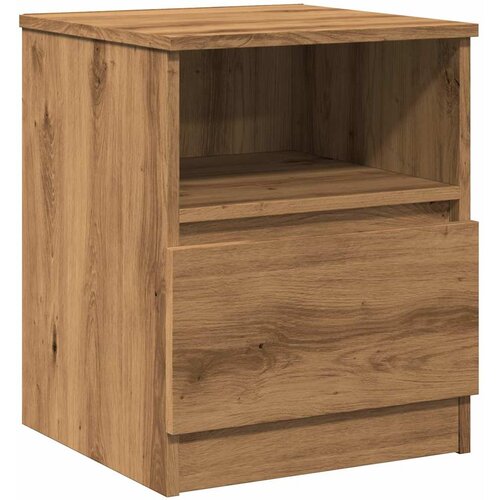 Maison Chic Nočna omarica - Nočna miza artisan hrast 40x40x50 cm inženirski les, (21686965) Slike