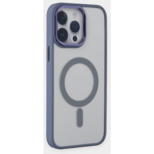  futrola pvc wifi magsafe za iphone 14 plus (6.7) sivo plava Slike