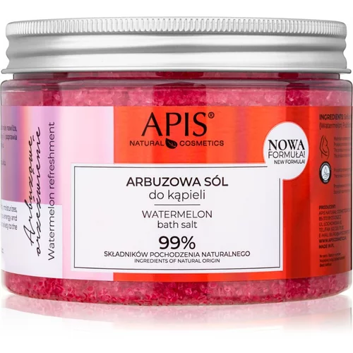 Apis Natural Cosmetics Watermelon Refreshment sol za kupku 650 g