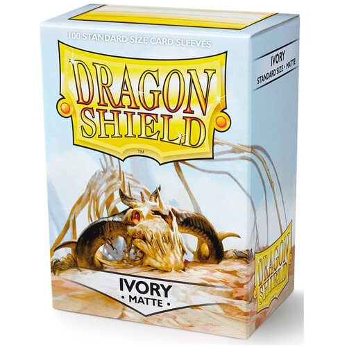 Arcane Tinmen Dragon Shield 100 Standard Sleeves - Ivory Matte Cene