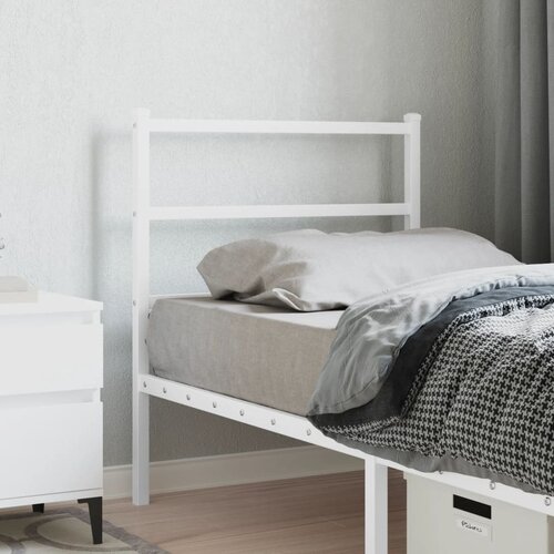  The Living Store Kovinsko vzglavje belo 75 cm - Vzglavje, (21442609) Slike