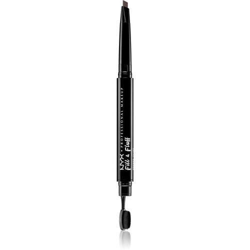 NYX Professional Makeup Fill &amp;amp; Fluff mehanička olovka za oči nijansa 05 - Ash Brown Slike