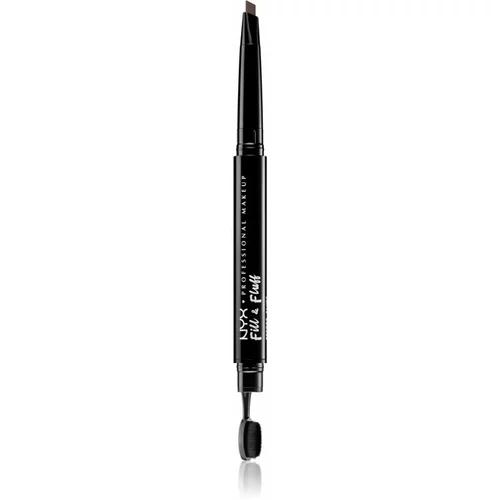 NYX Professional Makeup Fill & Fluff mehanični svinčnik za obrvi odtenek 05 - Ash Brown