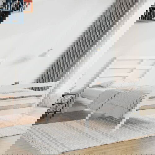 Furnova Posteljni okvir bel iz trdnega lesa 90x200 cm, (21934199) Slike