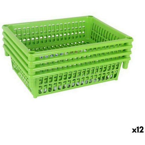 Kolica za Povrće Tontarelli Mito 4 Zelena 40 x 29 x 18 cm (12 kom.) Cijene