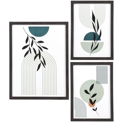 House Nordic Črni stenski okvirji v kompletu 3 ks 30x40 cm Aspen &ndash; Cene