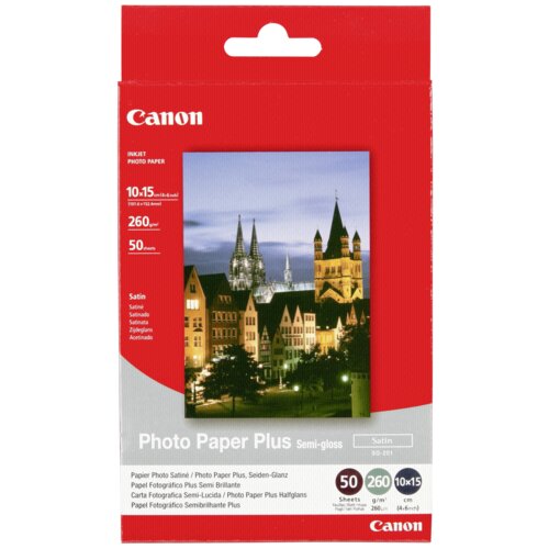 Canon SG201S 10X15 50L PLUS SEMI GLOSS, (432478) Cene