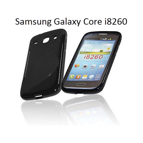  Gumijasti / gel etui S-Line za Samsung Galaxy Core i8260 - črni Cene