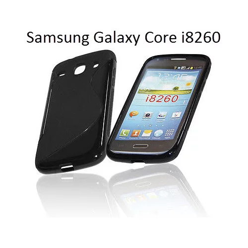  Gumijasti / gel etui S-Line za Samsung Galaxy Core i8260 - črni