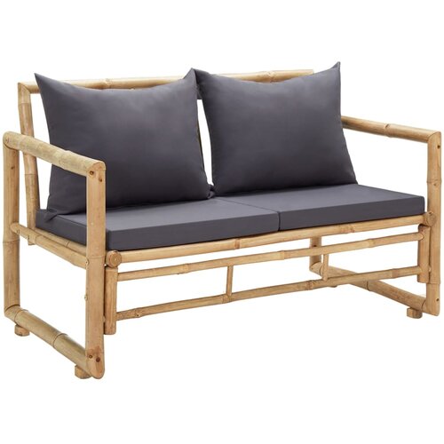 vidaXL vrtna klop z blazinami 115 cm bambus Cene