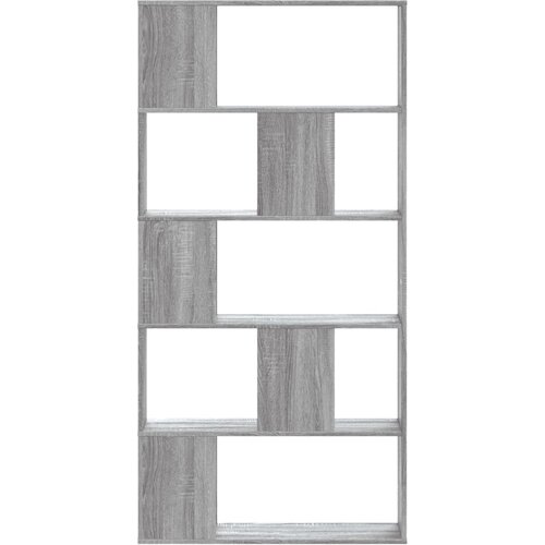 Maison Chic Knjižna omara - Knjižni regal 5-nadstropna siva sonoma 80,5x23,5x162,5 cm, (21726161) Cene