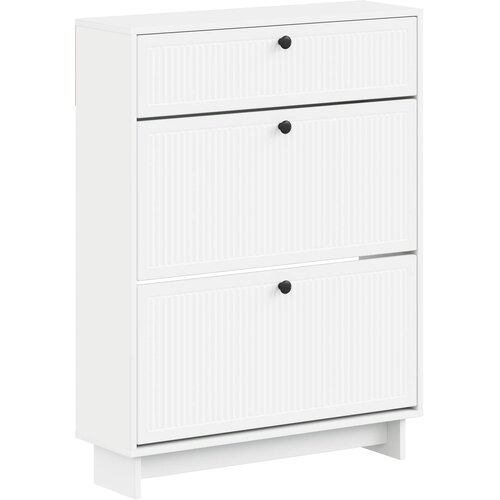  Ormar za cipele EDE 78 x 24 x 103 cm Konstruirano drvo Bijela Cene