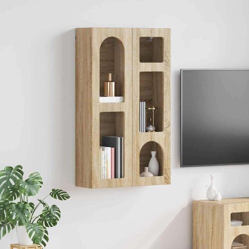 Viseći ormarić Sonoma hrast 59 x 20 x 100 cm Konstruirano drvo Slike