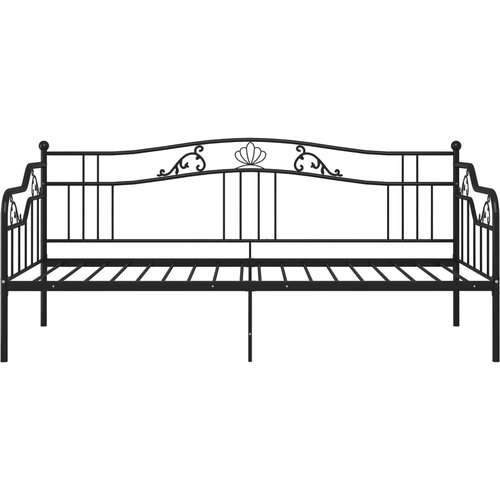  Okvir za krevet na razvlačenje crni metalni 90 x 200 cm Slike