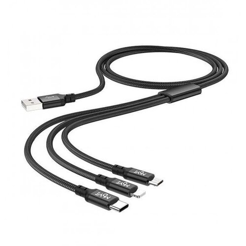 Moye Connect 3-v-1 USB kabel črne barve dolžine 1 m Cene
