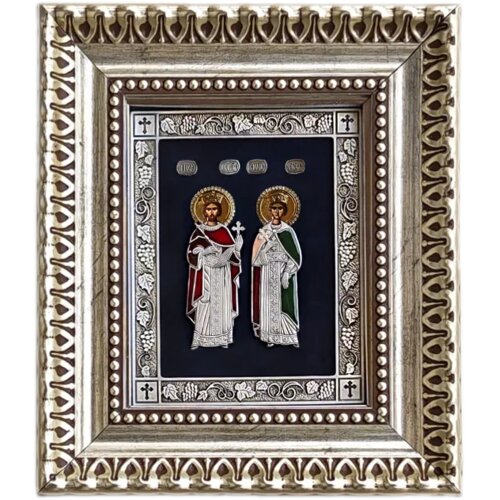  Ikona u ramu Sveti Car Konstantin i Carica Jelena, 220x255x32mm Cene
