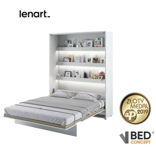 Bed Concept Postelja v omari BC-12 - 160x200 cm - bela