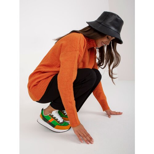 RUE PARIS Sweater-LC-SW-0331.89P-Dark Orange Slike