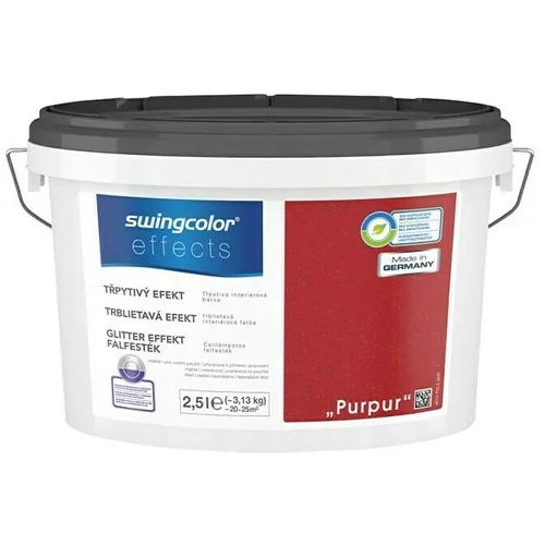 SWINGCOLOR Notranja barva z učinkom bleščic Swingcolor (odtenek: purpur, 2,5 l)