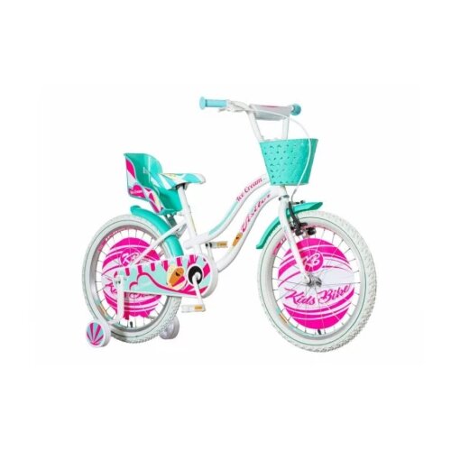 Visitor bicikl ice cream 20&amp;quot; belo tirkiz Slike