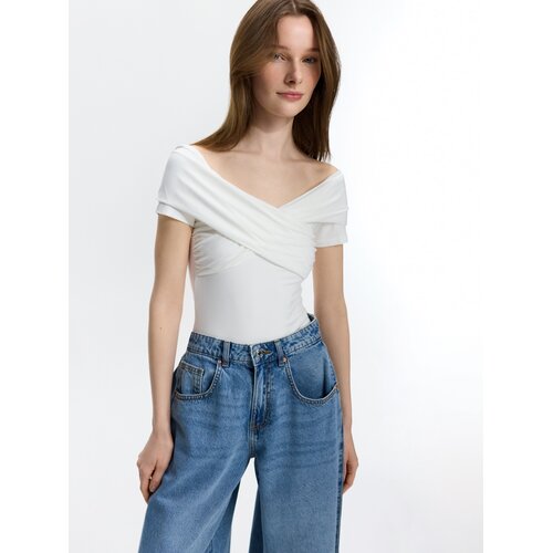 Reserved LADIES` BLOUSE BODY - bijela Cijene