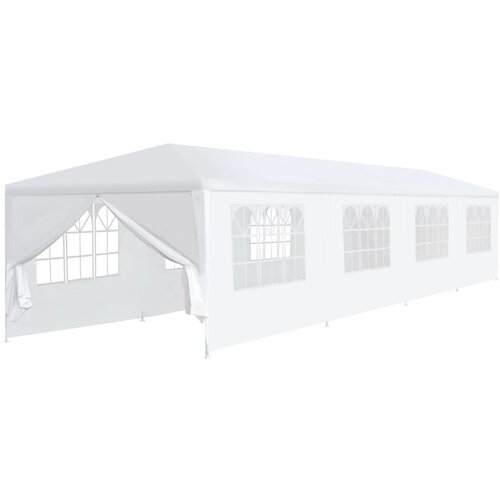 vidaXL Vrtni šotor 3x12 m bel Cene