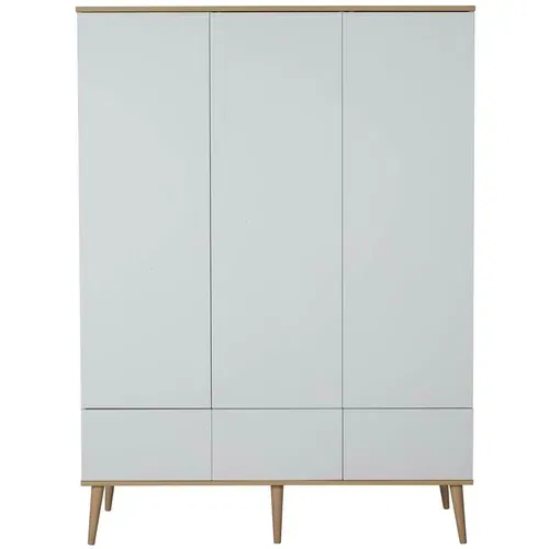 Qu-ax trokrilni ormar flow white & oak