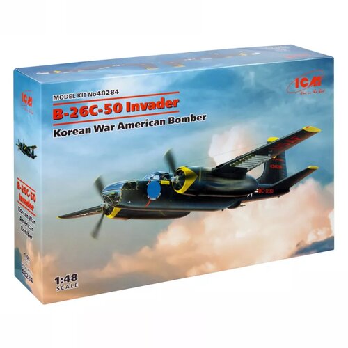ICM model kit aircraft - B-26C-50 invader korean war american bomber 1:48 Slike