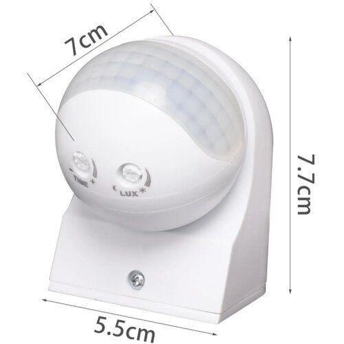 Aigostar spoljni infracrveni senzor pokreta 230V IP44 beli Slike