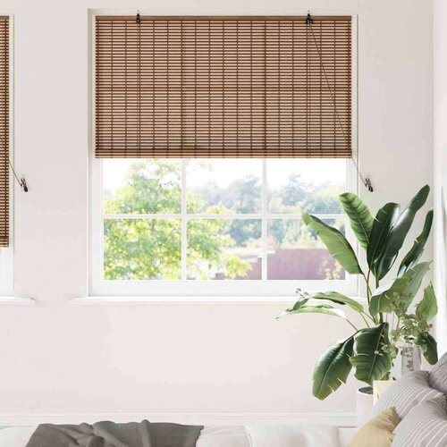 vidaXL Zavjese i sjenila sa zavjesama Smeđa 150 x 220 cm bambus Cijene